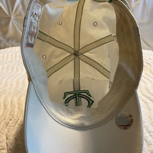 MLB Minnesota Tins White Hat w Green Logo & Stitching & Shamrock / Adjustable - Picture 8 of 14